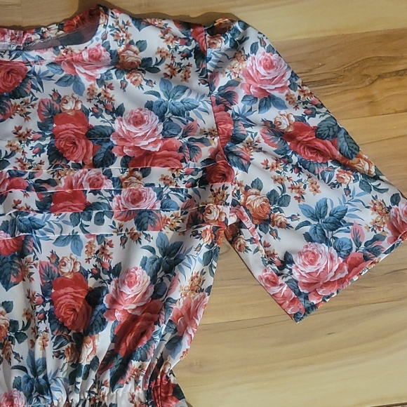 Vintage Floral Day Dress M - Picture 7 of 15